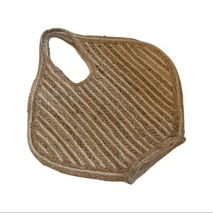 Handmade | Braided Jute Striped Woven Tote